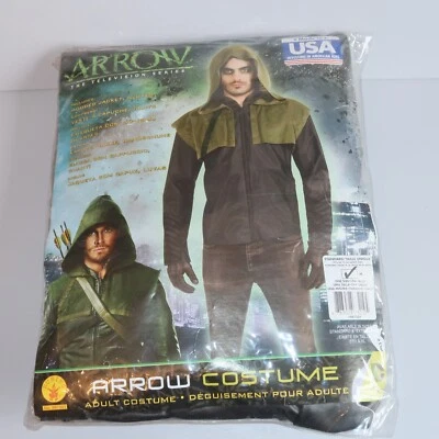 Disfraz de Flecha DC Talla Mediana Arrowverse Stephen Amell Oliver Para Hombre Vestido Elegante Foto 1 de 4
