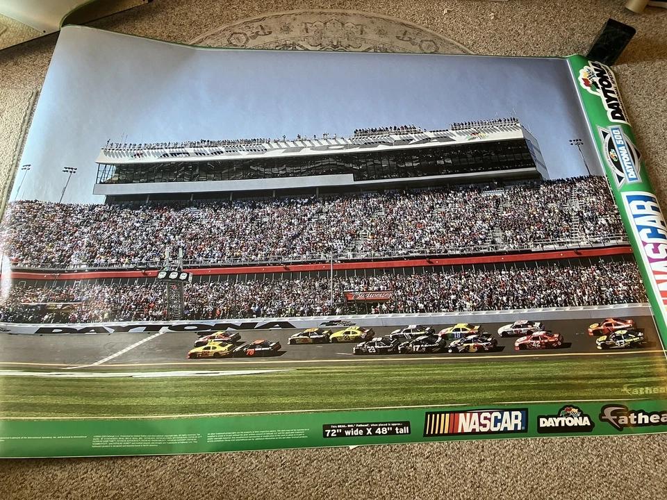 REAL BIG FATHEAD - DAYTONA INTERNATIONAL SPEEDWAY - 6'x4' NASCAR - USED 500 - Image 1 of 4