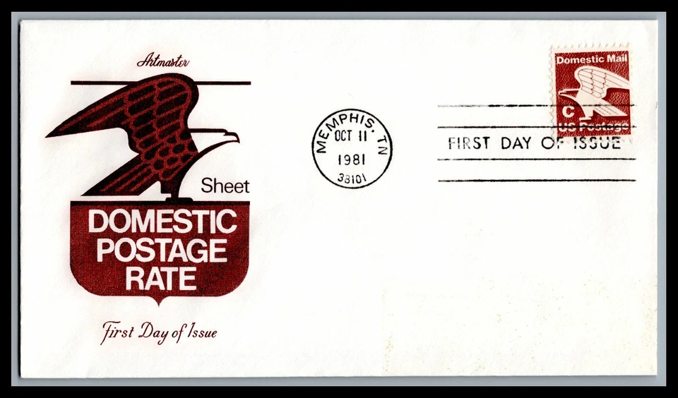 US FDC # 1946 "C" Rate (20c) Eagle Artmaster   1981, 9g644 - Image 1 of 1
