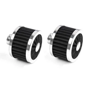 2 x Extra Flow 1" to 1-1/4" Push In Valve Cover Baffled Breather Vent Filter - Picture 1 of 10