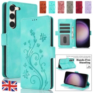 Flip Leather Case Wallet Cover For Samsung S25 S24 Ultra S23 FE S22 S21 S20 Note - Picture 1 of 90