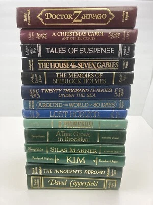 Readers Digest World's Best Reading Hardcover Books Classic Literature LOT OF 14 - Image 1 of 4