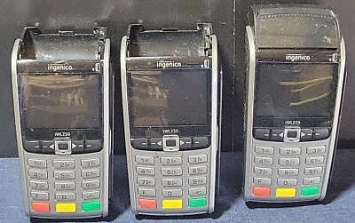Ingenico iWL250 LCD Display Wireless Credit Card Reader • For Parts Only • X3 - Image 1 of 4
