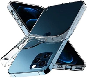 For iPhone 16/e 15 14+ 13 12 11 Pro Max XS 8 7 6 Clear Soft Transparent TPU Case - Picture 1 of 62