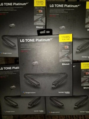 LG TONE PLATINUM+ BLUETOOTH HEADSET BLACK HBS 1125  - Image 1 of 4