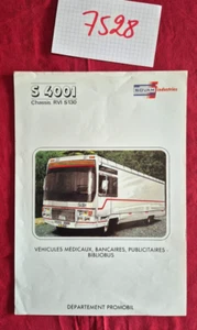 N°7528 / SOVAM S 4001 châssis RVI S130 / prospectus 1988 - Picture 1 of 1