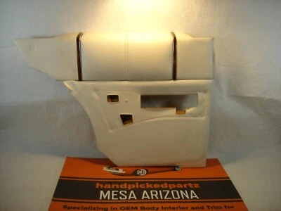 1989-1993 CADILLAC DEVILLE COUPE FWD LH INTERIOR QUARTER PANEL TRIM - WHITE - Image 1 of 4