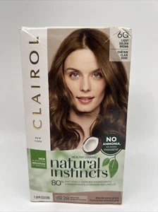 Clairol Natural Instincts 6 G Light Golden Brown Semi-Permanent Hair Dye - Picture 1 of 5
