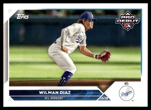 2023 Topps Pro Debut Wilman Diaz ACL Dodgers #PD-22