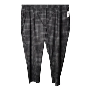 Old Navy Extra High Rise Taylor Straight Trouser Size 2XL Black/Gray New - Picture 1 of 8