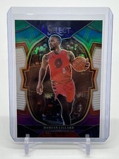 2022-2023 Panini Select Basketball Damian Lillard Tri-Color Prizm Blazers Bucks