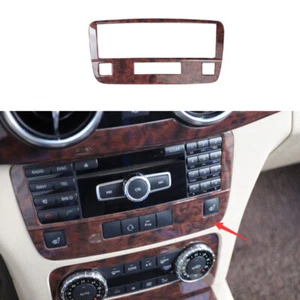 Console Volume Button Control Frame For Mercedes-Benz GLK 13-15 Agate Wood Grain - Picture 1 of 7
