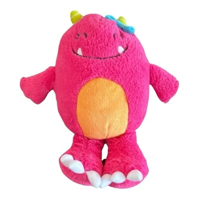 Peluche Carters Happy Monster Lovey rosa naranja 10” 2013 juguete de peluche 61363 Foto 1 de 4