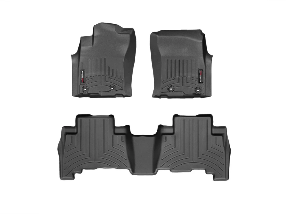 WeatherTech FloorLiner for 2013-2024 Toyota 4Runner - 1st & 2nd Row, Black - Image 1 of 4