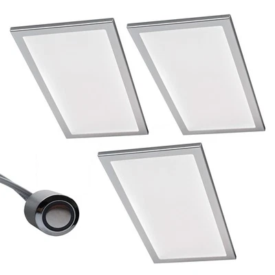 LED Unterbauleuchte Küche 3x6 W Küchenleuchte Basso dimmbar Leuchtenset *567850 - Bild 1 von 3