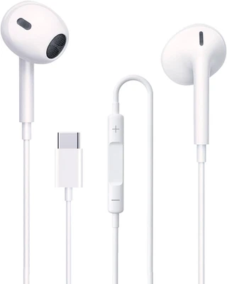 Cuffie USB C per Phone 16 Pro Max 15 plus Pad Pro Auricolari In-Ear Con Cavo Typ - Immagine 1 di 4