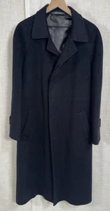 Herren 42 52 Movimento Pure 100% Kaschmir Mantel Made Italy Luxus Coat Schwarz - Bild 1 von 10