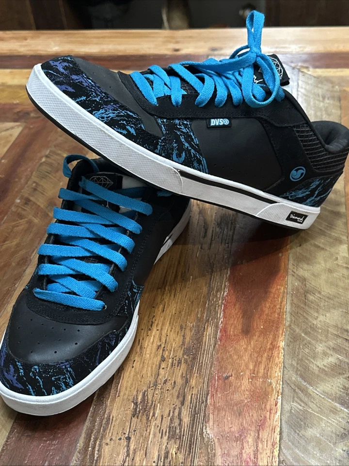 Diamond Supply Co X DVS 2007 intención original 10,5 DS NEGRO TURQUESA raro Foto 1 de 4