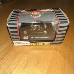 Model Power Minis 19482, Lincoln Continental Mark II, Black, 1/87 HO Scale - Picture 1 of 3