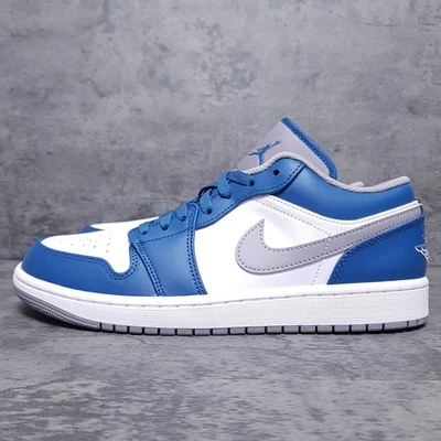 Zapatos de baloncesto Nike Air Jordan 1 bajos para hombre 10,5 azul verdadero gris cemento vaqueros Foto 1 de 4