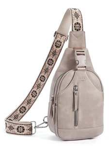 Small Sling Bag for Women Vegan Leather Crossbody Chest Bags Trendy, Women's ... - Picture 1 of 6