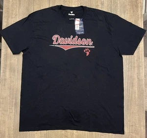 NWT - Davidson Wildcats Mens 2XL Black Fanatics Official Short Sleeve T Shirt - Picture 1 of 10