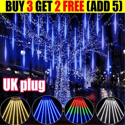 New listingLED Meteor Shower Rain Tree Lights Falling Icicle Christmas Outdoor Garden Party