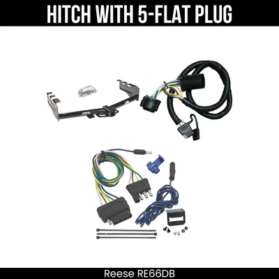 拖车挂接 + 5 路接线 适用于 99-13 Silverado Sierra 1500 HD 2500LD 经典 — 第 1/4 张图片