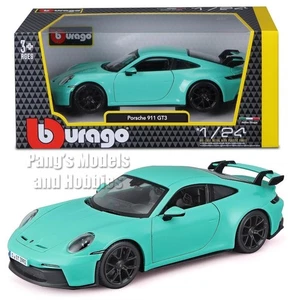 2022 Porsche 911 GT3 1/24 Scale Diecast Model by Bburago - GREEN w/ BOX - Picture 1 of 7