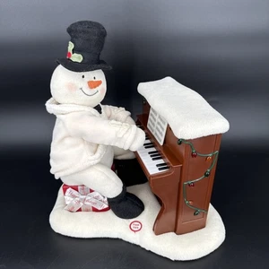 2005 Hallmark PIANO Playing Singing Snowman Plush JINGLE PALS Tested, Works - Picture 1 of 9