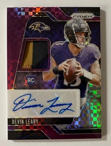2024 Panini Prizm Devin Leary Rookie Patch Auto RC Purple Power 06/49 #RPA-DLY - Picture 1 of 2