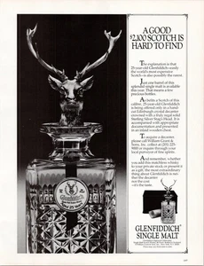Glenfiddich 25 Jahre Single Malt Scotch Whisky Printanzeige 1983 - Bild 1 von 1
