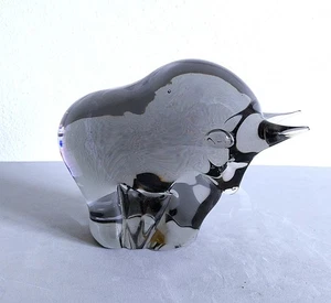Livio Seguso Murano Italia 70'S - Scultura Glass N. Un Bisonte Stilizzato - Bild 1 von 12