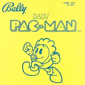 Bally Baby Pac Man Pinball Machine Manual Schematics ORIGINAL - Picture 1 of 3