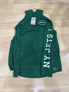 Nike New York Jets Nike Sz Medium Retro Logo Hoodie Pullover Brand New Mens - Picture 1 of 3