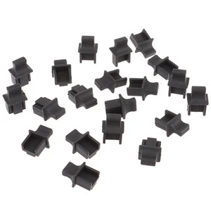20pieces RJ45 Network Port Protective Rubber Cover Network Connector End Cap Qo - Afbeelding 1 van 12