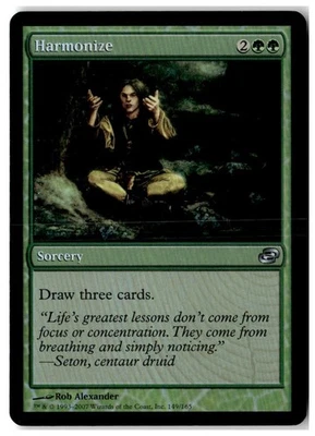 MTG Foil Harmonize - Planar Chaos Moderately Played English - Image 1 of 2
