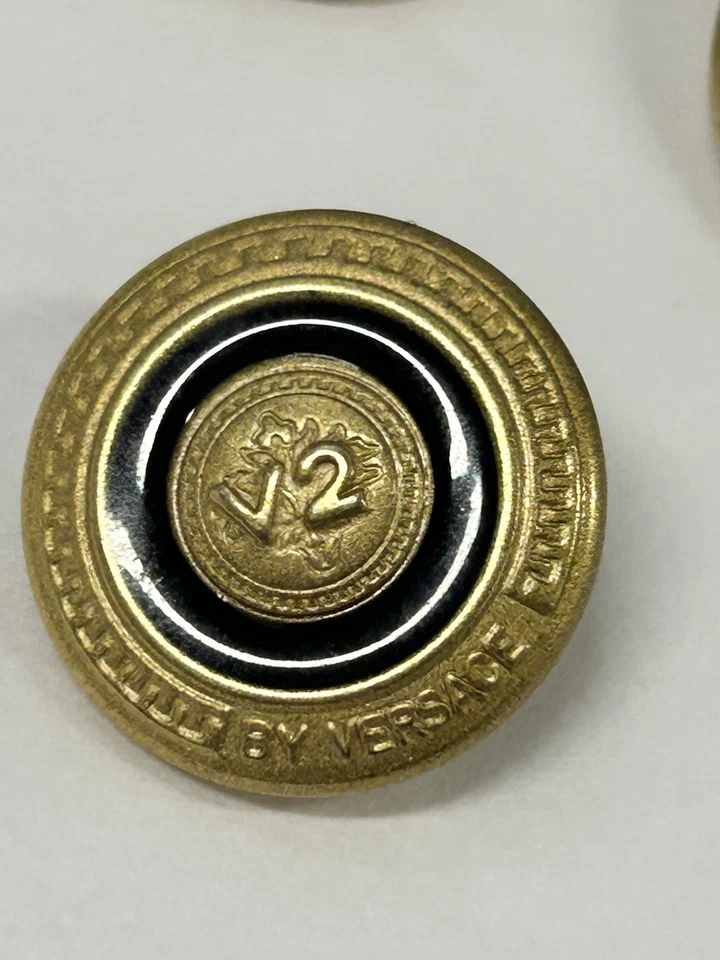 Vintage 90’s VERSACE Replacement Double Breasted Blazer Jacket Buttons V2 - Bild 1 von 4