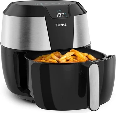 Heißluftfritteuse Air Fryer Schwarz Edelstahl 5,6L 1850W - Tefal Easy Fry XXL - Bild 1 von 4