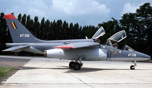 Dassault Dornier Alpha Jet Desktop Wood Airplane New Model Large Scale 1/32 - Picture 1 of 10