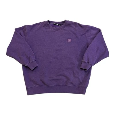 Acne Studios Forba Face Sweatshirt - Purple - Size XXS - Image 1 of 4