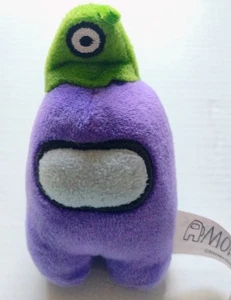 Just Toys Purple Among Us Slughead 4.5" Clip-on Plush - Picture 1 of 4