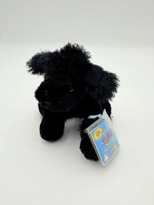 Peluche de caniche negro Webkinz con etiquetas de código sellado sin usar perro cachorro negro - Imagen 1 de 8