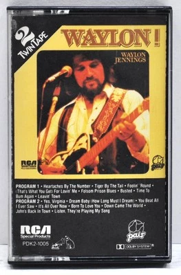 WAYLON JENNINGS   "Waylon!"   Cassette   RCA  PDK2-1005 - Image 1 of 4