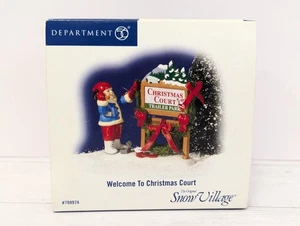 DEPT 56 Snow Village 2007 Welcome to Christmas Court Trailer Park Schild #799974 - Bild 1 von 11
