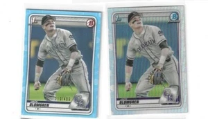 2020 BOWMAN CHROME DRAFT REFRACTOR JACK BLOMGREN & PAPER BLUE /499 - Picture 1 of 1