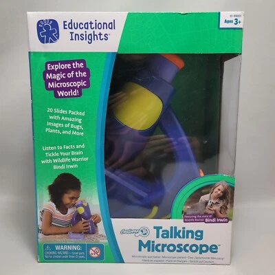Microscopio parlante información educativa geo safari niños científicos Bindi Irwin Foto 1 de 4