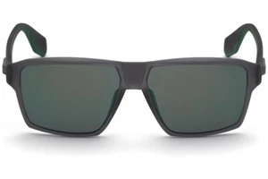 Adidas OR0039 20Q Matte Gray Square Plastic Mirror Sunglasses Frame 58-14-145 - Picture 1 of 4