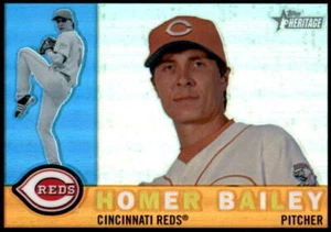 2009 Topps Her Chrome Refractors Black #CHR116 Homer Bailey #07/60 (REF 14540) - Picture 1 of 2