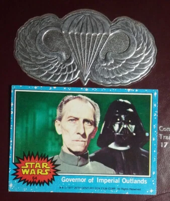 1977 STAR WARS #64 Governor of Imperial Outlands TOPPS Blue Series 1st Edition - Image 1 of 4